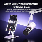 EJoy D10 PRO USB Wireless Gaming Microphone – Boom Arm Mic - Image 2