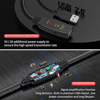 LDKCOK 150FT Active USB Extension Cable 2.0 Male to Female - Image 3