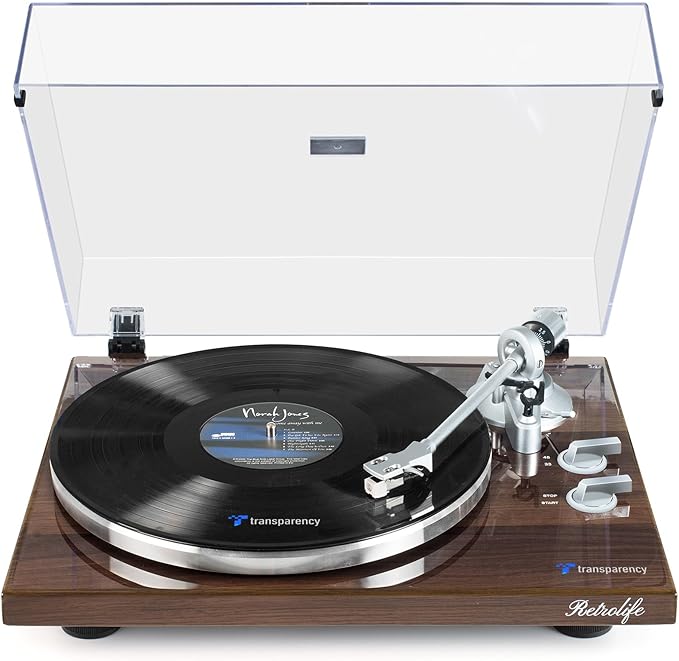 Turntables Belt-Drive Record Player by Retrolife
