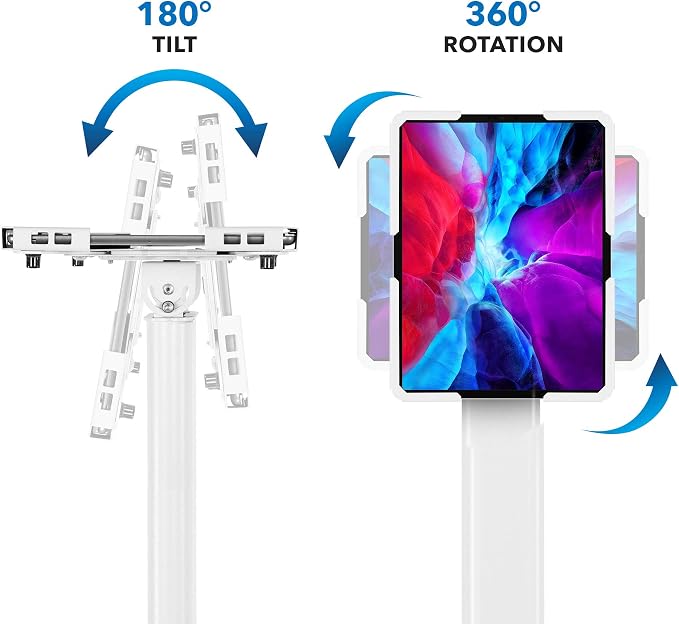Mount-It! Universal Tablet Floor Kiosk | Theft-Deterrent Tablet Stand | - Image 8
