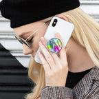 3 Pack Fashionable Clear Glitter Expandible Collapsible Moblile Phone Grip - Image 3