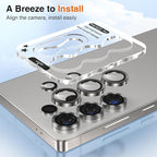YWXTW S25 Ultra Camera Lens Cover, 9H Tempered Glass Upgraded Metal Edging - Image 5