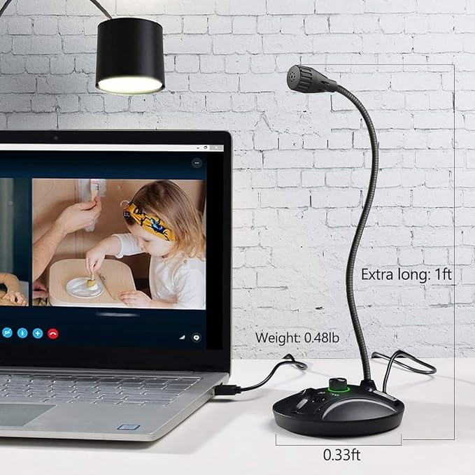 JOUNIVO USB Computer Microphone JV605 PRO - Image 6