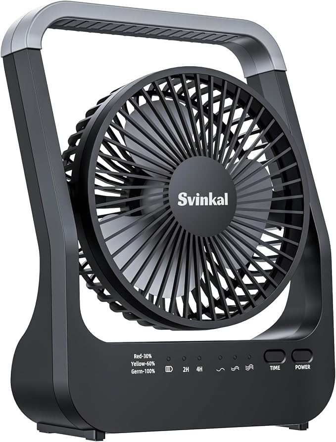 Battery Powered Fan, 10000mah Portable Desk Fan by FocusedUSBsmallappliances