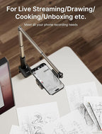 JSAUX Phone Holder for Desk and Bed Compatible - Image 3