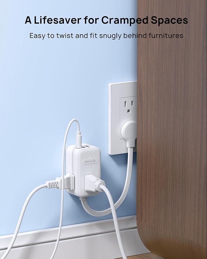 TROND Outlet Extender with 6 Inch Cord - Image 2