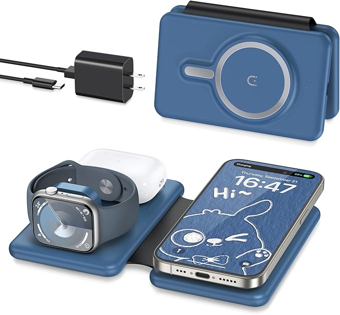Wireless Charger iPhone - 3 in 1 Charging Station - Image 8