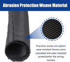 Braided-Wiring-Loom Black Mesh Woven Split-Sleeves - Image 3