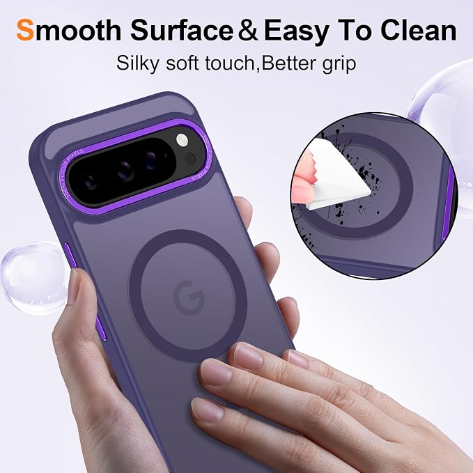 Magnetic for Google Pixel 9 Pro XL Case, Shockproof Slim Translucent Matte - Image 5