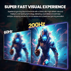 CRUA 32Inch Curved Gaming Monitor, FHD VA Screen 165Hz/200Hz, 1800R VA Screen - Image 3