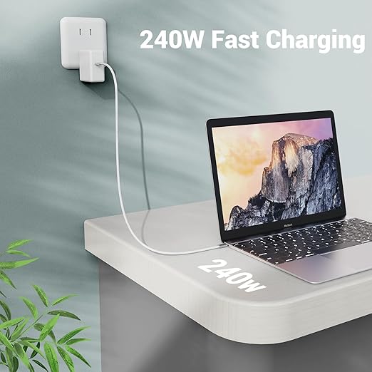 2FT USB 4 Cable, 240W Short C Cable Fast Charging, 40Gbps High Speed Data - Image 2