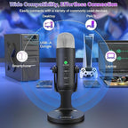 ZealSound Wireless Microphone for PC, Noise Cancellation Podcast Mic - Image 2