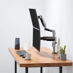 AVLT Dual 13"-27" Stacked Monitor Arm Desk Mount - Image 5