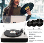 LP&NO.1 Record Player wirelessTurntable - Image 3