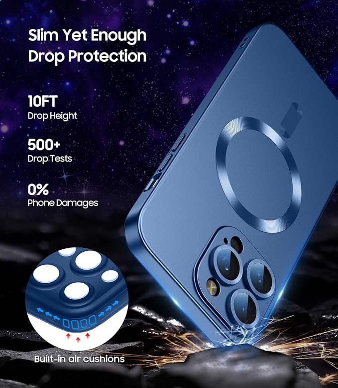 Magnetic for iPhone 15 Pro Max Case Slim Soft Silicone Bumper Shockproof - Image 4