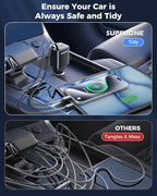 SUPERONE Retractable USB C Car Charger, Phone Car Charger Fast Charging - Image 6