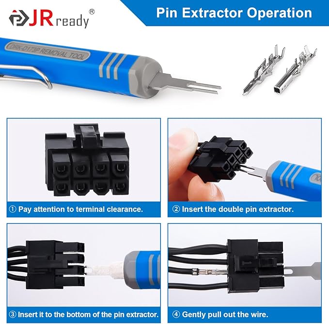 JRready DRK-D173P Molex 11-03-0044 Mini-Fit Jr. Extraction Tool Molex Pin - Image 3