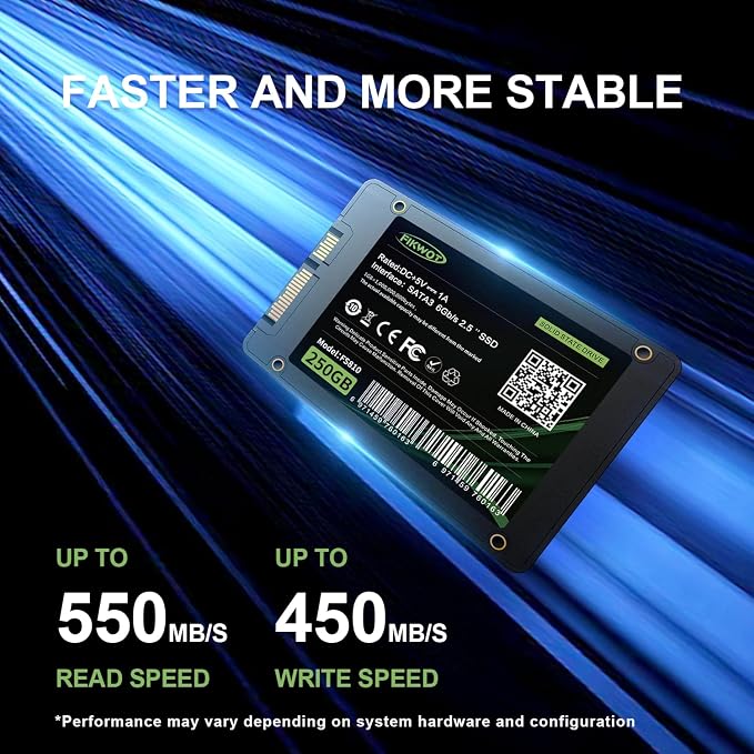 FS810 250GB SSD, 2.5" SSD SATA III 6Gb/s, Solid State Drives, 3D NAND TLC Flash - Image 3
