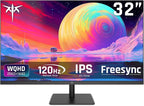KTC 32 Inch 2K Computer Monitor, IPS 1440p Monitor by KTC