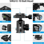 SIRUI Traveler 7C Camera Tripod 65.55 inches Carbon Fiber Arca Tripod - Image 6