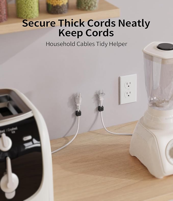 9 Pack Magnetic Cable Clips Cord Organizer, Desk Cable Management Accessories - Image 5