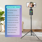 Auto Face Tracking Phone Holder, No App Required, 360° Rotation Phone Camera - Image 7