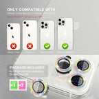 Choiche [3+1 for iPhone 13 Pro/iPhone 13 Pro Max Camera Lens Protector Bling - Image 2