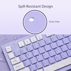 Computer Keyboard Wired, Plug Play USB Keyboard, Low Profile Chiclet Keys - Image 3