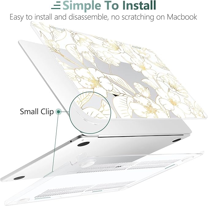 TWOLSKOO Compatible with M4 MacBook Air 13.6 inch Case 2025-2022 Release M4 - Image 3