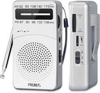 PRUNUS J-166 Portable Radio AM FM, Battery Operated Radio by PRUNUS