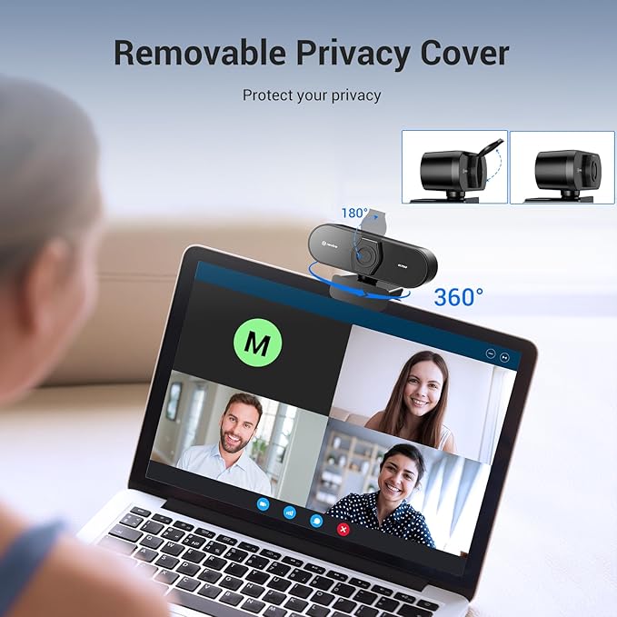 N newline 4K Webcam for PC, PDAF/CDAF Autofocus, 1080P@60FPS, 79° FOV, Auto - Image 7