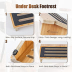 StrongTek Ergonomic Foot Rest Support, Under Desk Footrest, Non-Slip Foot Stool - Image 6