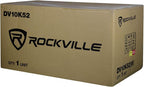 Rockville DV10K52 Dual 10" K5 2400w Car Subwoofers, Pre-Loaded Vented Sub - Image 7