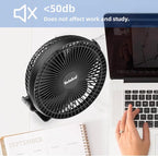 Portable Clip on Fan 10000mAh Battery Powered, USB Type C, Supports 720° - Image 8