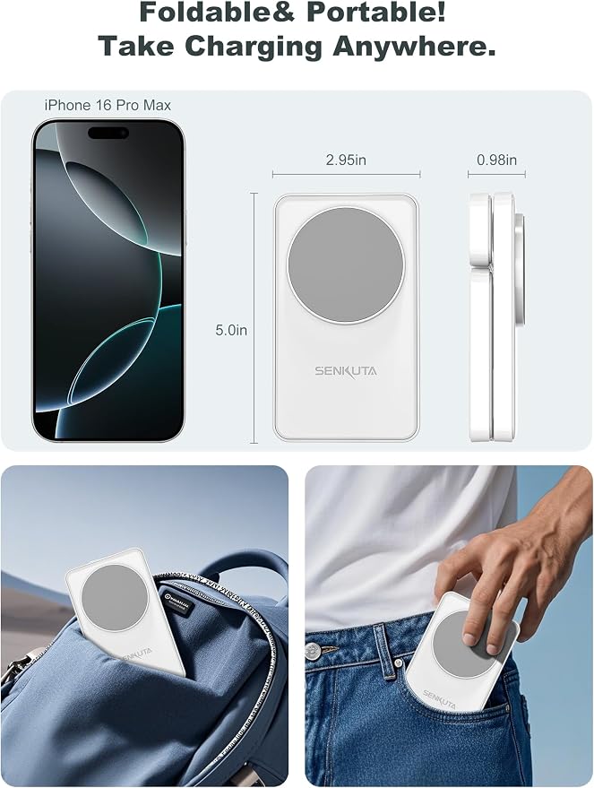 2025 Upgraded Wireless Charger for Apple: 3 in 1 Charging Station Foldable Fast - Image 3