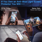 Uyiton Anti-Blue Light for iPhone 12 Pro Max Screen Protector - Image 3