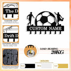 Personalized Football Key Holder Wall Mount, Custom Metal Key Rack Key Holder - Image 5