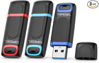 TOPESEL 128GB Flash Drive 3 Pack, USB 3.0 Thumb Drives High Speed Memory Stick by TOPESEL
