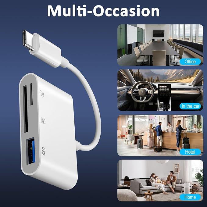 SD Card Reader for iPhone 15/16/iPad/MacBook - Image 4