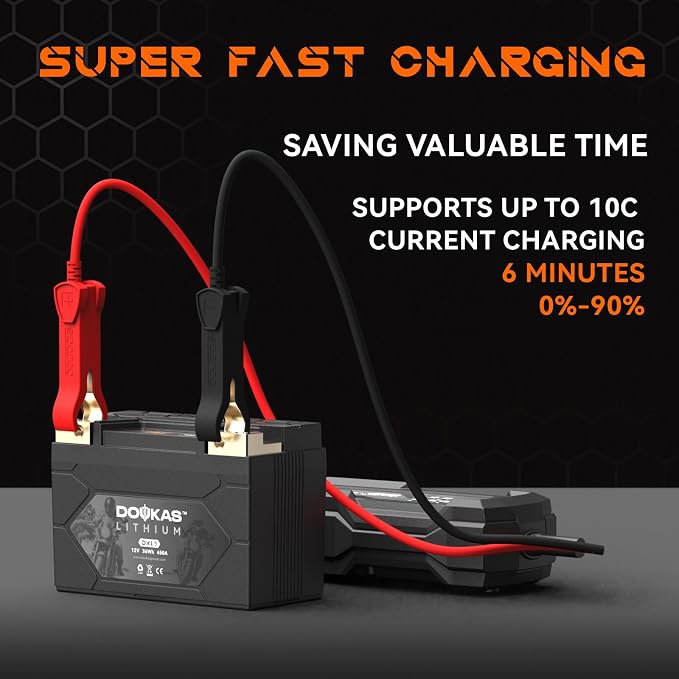 DKL9 450A LiFePO4 Motorcycle Lithium Battery, 12V 3Ah Powersports Battery - Image 7