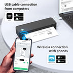 Inkless Portable Printer for Travel, Wireless Thermal Printer Supports 8.5 x 11 - Image 4
