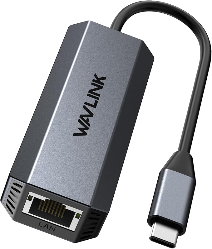 WAVLINK 5Gbps USB C to Ethernet Adapter, USB Type-C to RJ45 Gigabit LAN by WAVLINK%C2%AE
