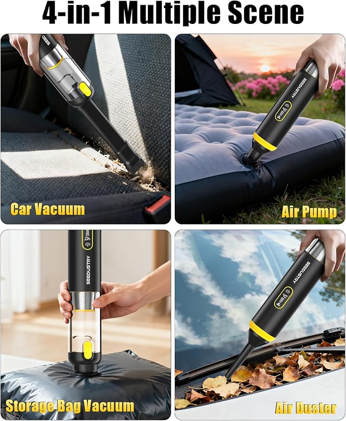 SEEDUSTRY Handheld Vacuum Cleaner Cordless, Mini Car Vacuum/Portable Pet - Image 5