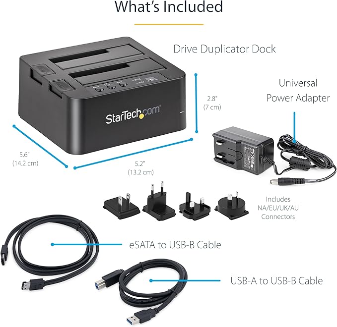 StarTech.com Standalone Hard Drive Duplicator, External Dual Bay USB 3.0 / - Image 6