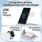 3-in-1 Foldable Wireless Charger - 15W Fast Wireless Charger - Image 4