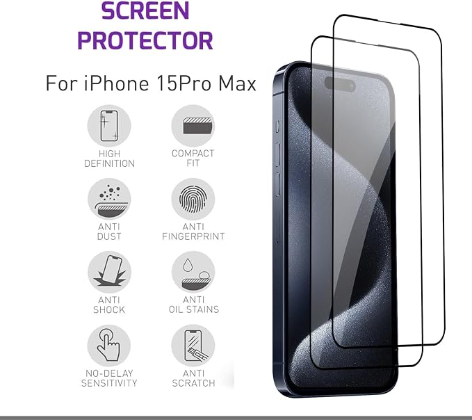 Screen Protector Tempered Glass Compatible - Image 3
