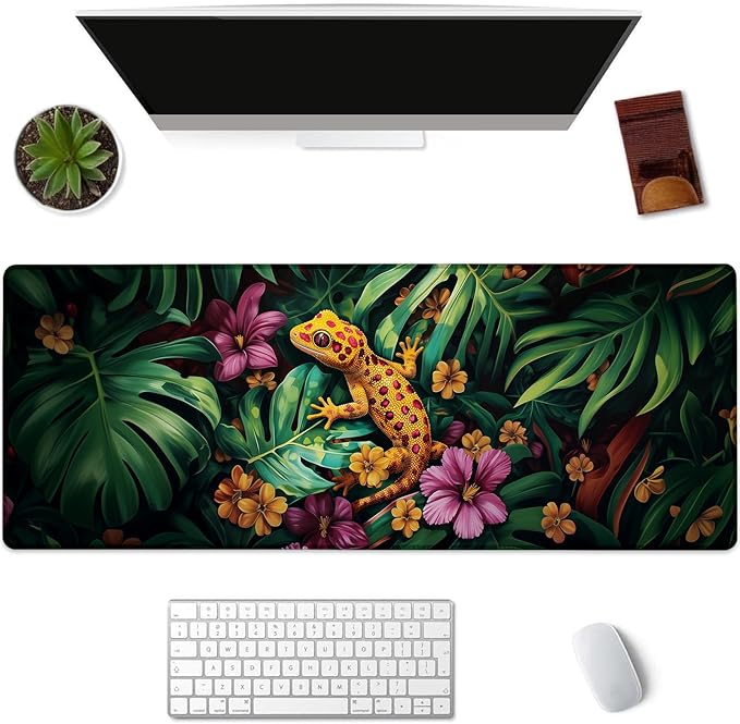 Lizard Gaming Mouse Pad Extended Desk Computer Keyboard Laptop Mouse Pads by Unknown