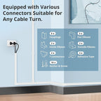 Cord Covers for Wires on Wall Extra-Long, 26.25ft TV Cord Hider Kit, Paintable - Image 4