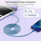 iPhone Charger, Charging Cable 4 Pack MFi Certified Nylon Braided USB to iPhone - Image 4