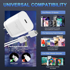 30W Phone 16 15 Charger Fast Charging, USB-C Wall Fast Charger Block Adapter - Image 5
